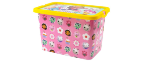 Úložné boxy, taburety