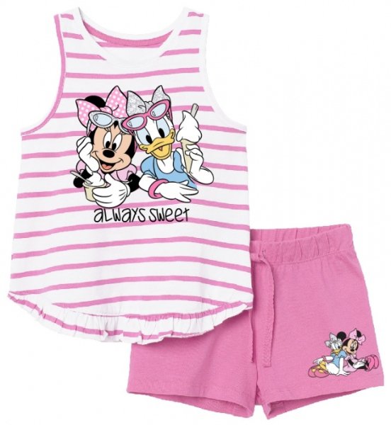 DÍVČÍ LETNÍ KOMPLET - TRIČKO A ŠORTKY MINNIE MOUSE > varianta 77631 > 98