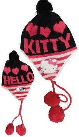 ZIMNÍ ČEPICE HELLO KITTY velikost 52