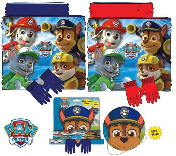 NÁKRČNÍK A RUKAVICE PAW PATROL modrá > varianta Výprodej-poslední kusy