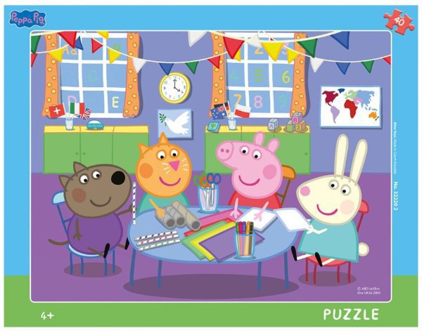 Puzzle Prasátko Peppa 40 dílků