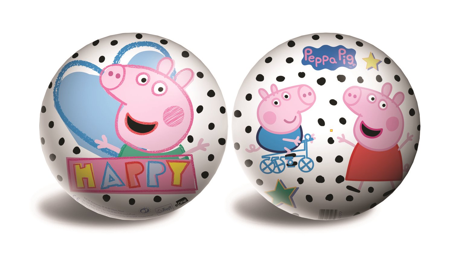 GUMOVÝ MÍČ PEPPA PIG 23cm