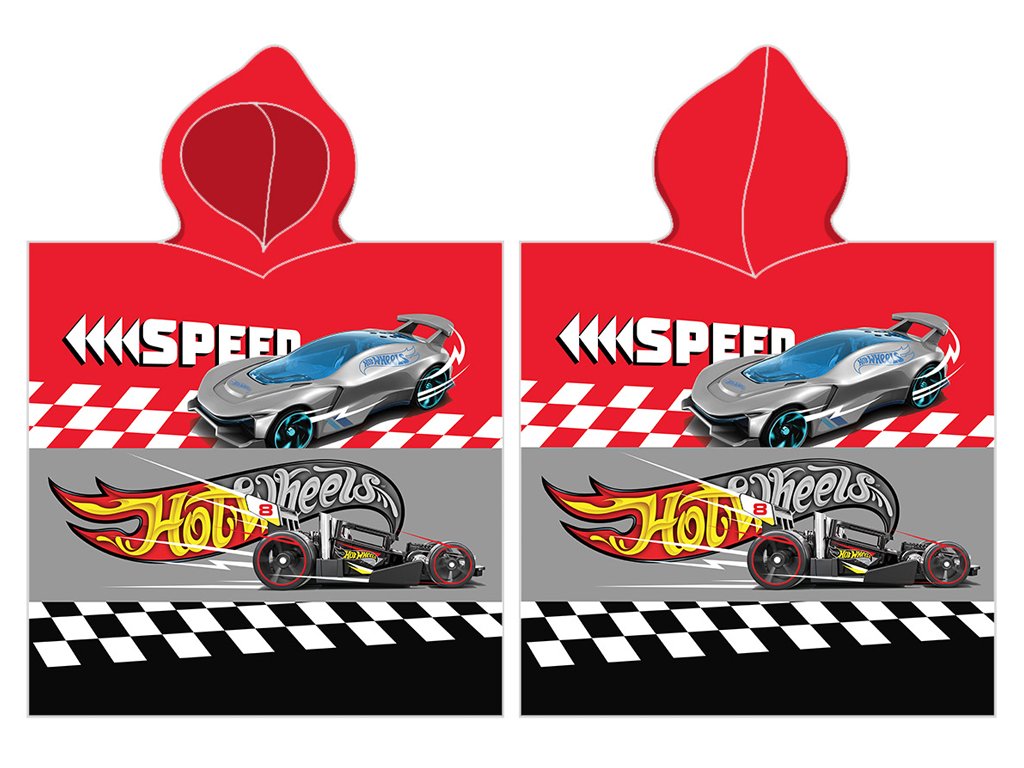 DĚTSKÉ PONČO HOT WHEELS SPEED