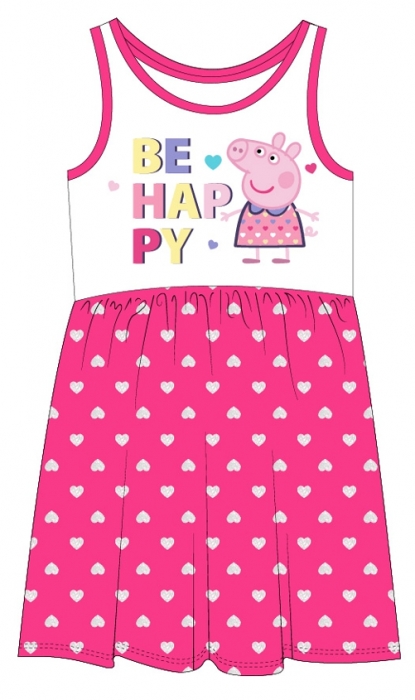 DÍVČÍ ŠATY PRASÁTKO PEPPA PIG růžové