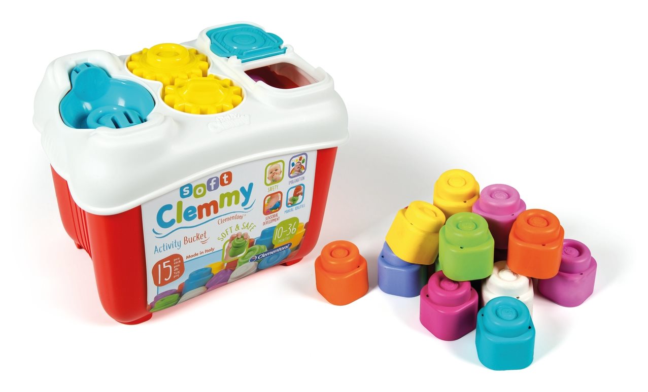 SOFT CLEMMY Box s aktivitami a 15 kostkami
