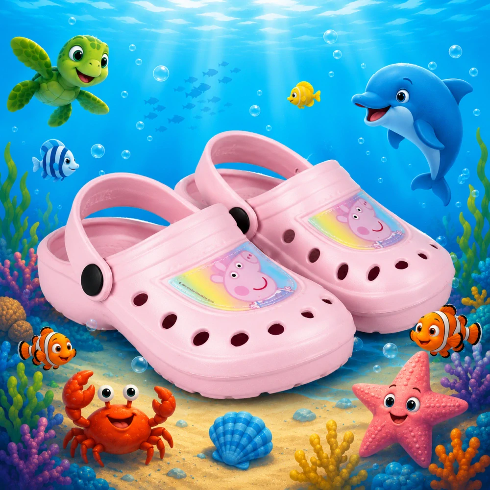 CLOG SANDÁLE PEPPA PIG světle růžové