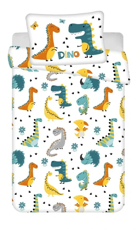 Povlečení do postýlky 100x135 + 40x60 cm - Dino world