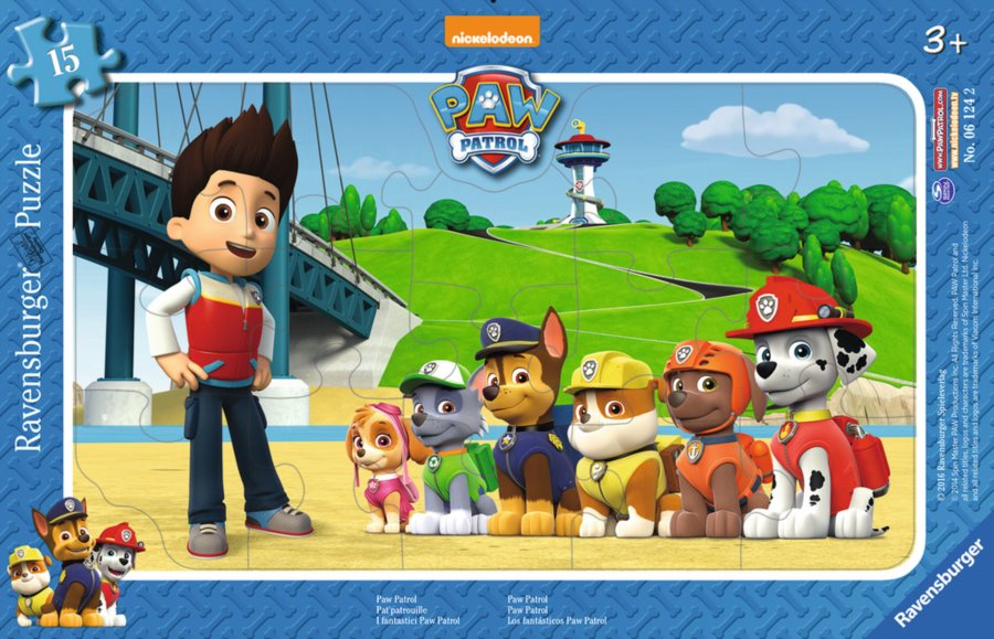 Puzzle Tlapková patrola 15 dílků