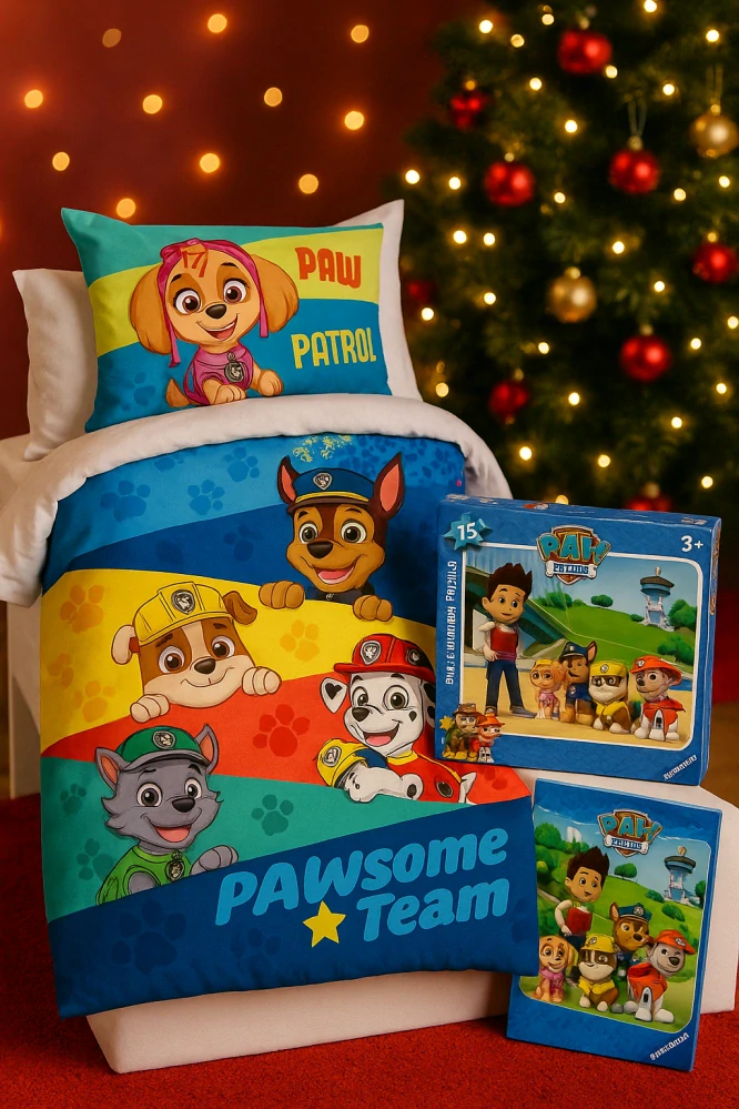 POVLEČENÍ TLAPKOVÁ PATROLA+PUZZLE ZDARMA-AKCE
