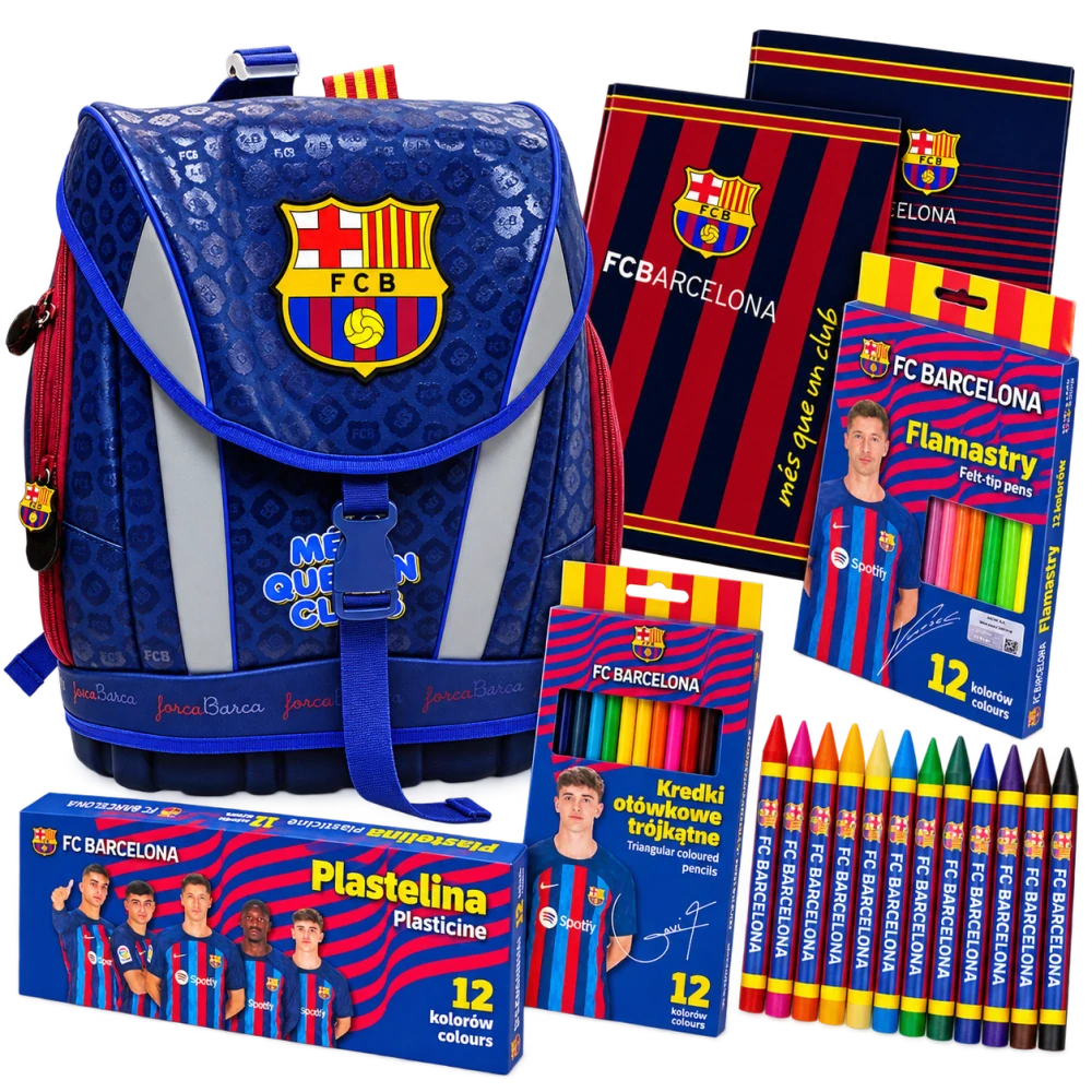 ZVÝHODNĚNÁ ŠKOLNÍ SADA FC BARCELONA 6 KUSŮ