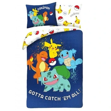 Povlečení z mikrovlákna 140x200 + 70x90 cm - Pokémon "Gotta catch ´em all"
