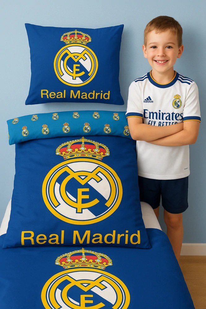 CARBOTEX Povlečení Real Madrid Blue Stars 140x200/ 70x90