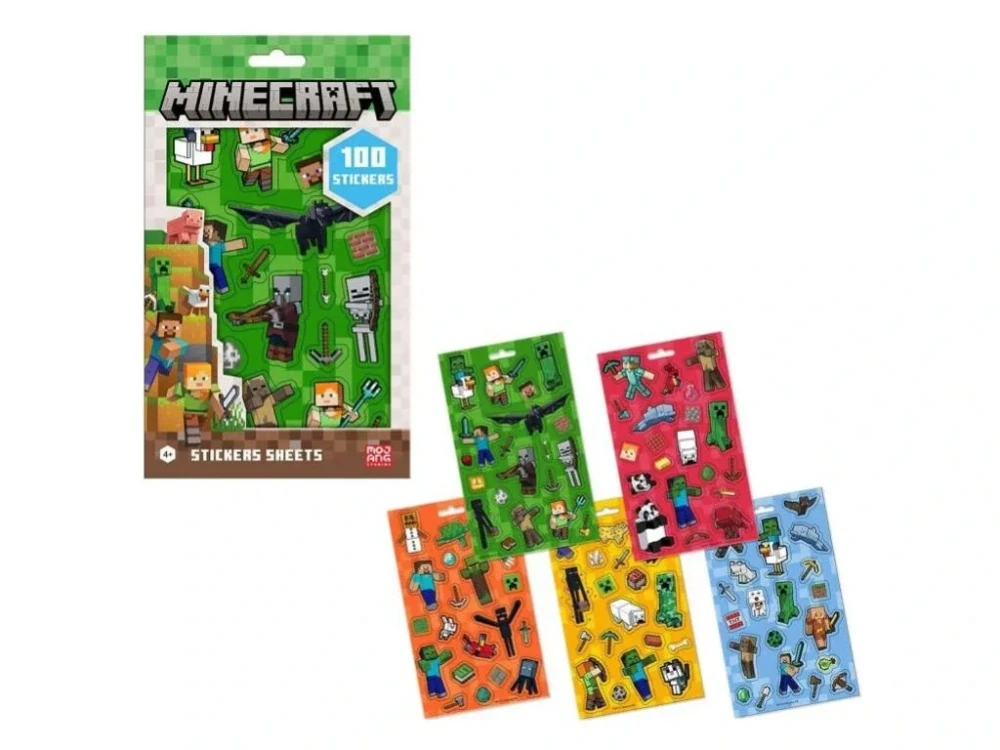 Samolepky MINECRAFT 5 archů