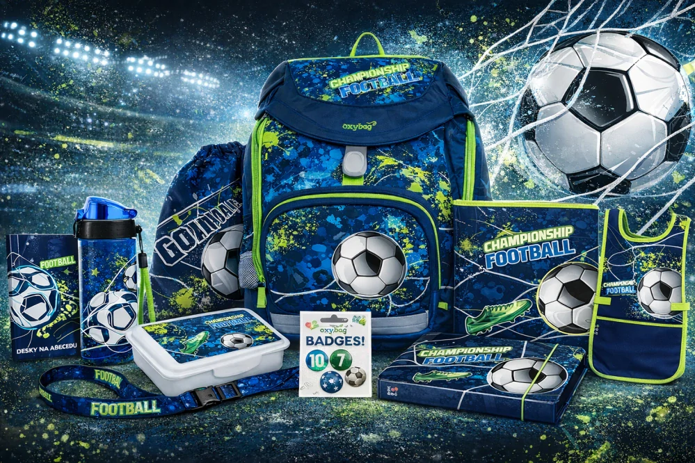 OXYBAG ŠKOLNÍ SET 12KS OXY SHERPY FOTBAL