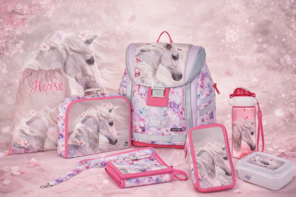 OXYBAG SKOLNÍ SET 8KS PREMIUM LIGHT kůň romantic