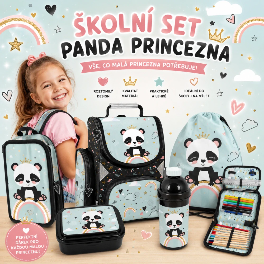 PASO ŠKOLNÍ SADA PANDA 5 KS