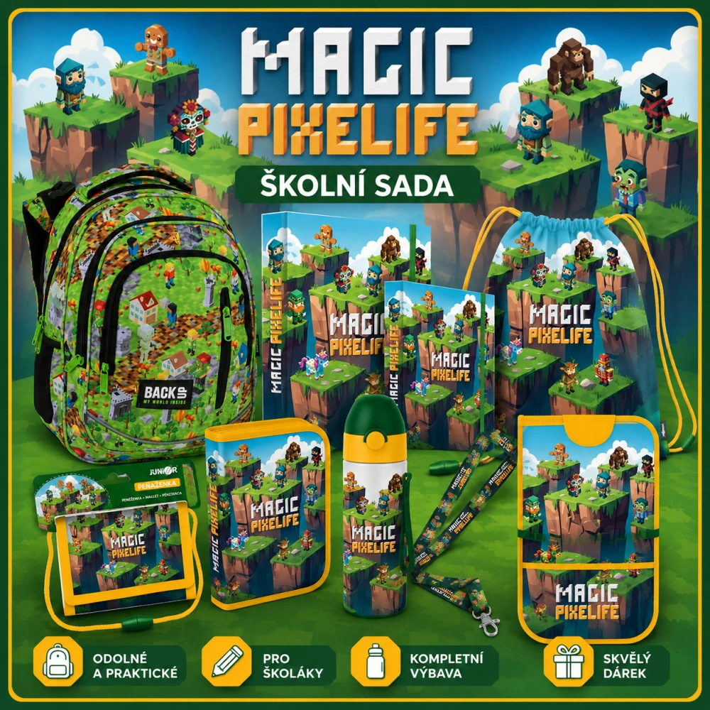 ZVÝHODNĚNÁ ŠKOLNÍ SADA BACKUP,PIXELIFE 9KS