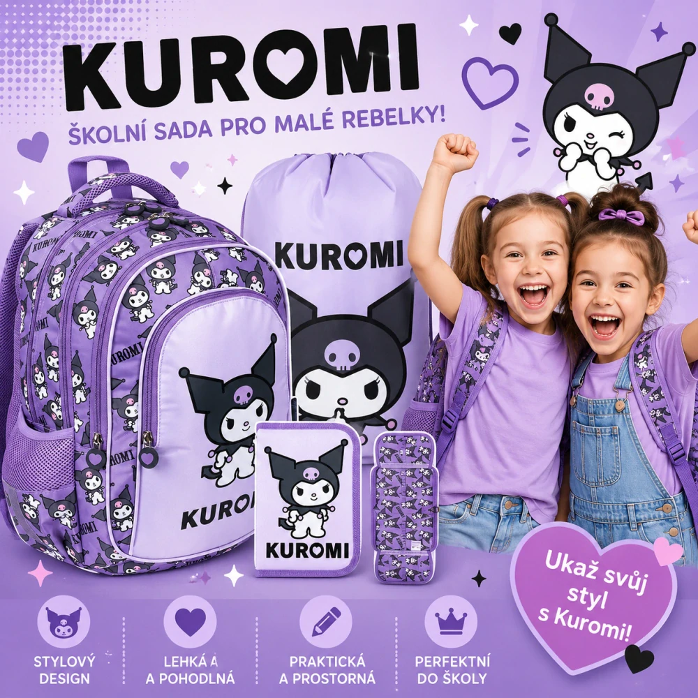 ZVÝHODNĚNÁ ŠKOLNÍ SADA KUROMI 3 KS