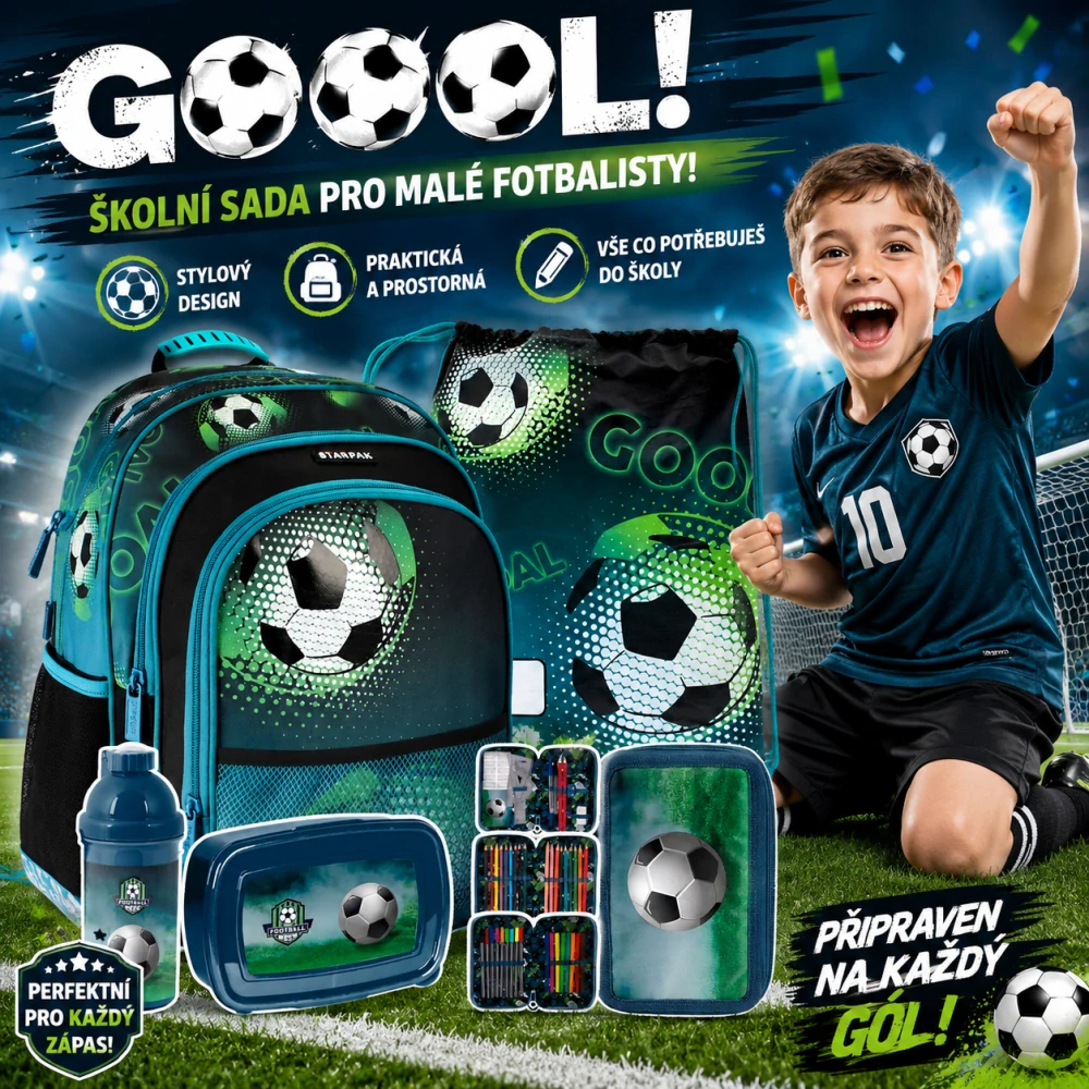 ZVÝHODNĚNÁ ŠKOLNÍ SADA FOTBAL 5 KS