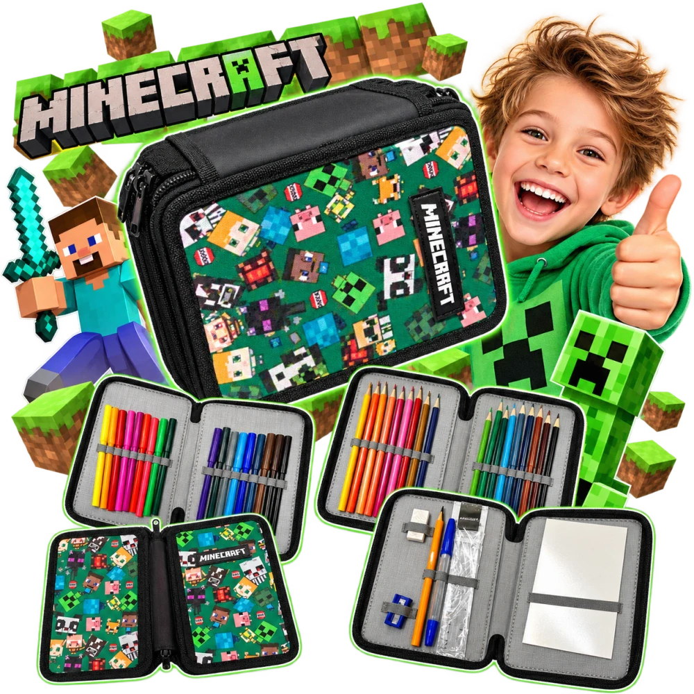 TŘÍPATROVÝ PENÁL MINECRAFT PLNĚNÝ