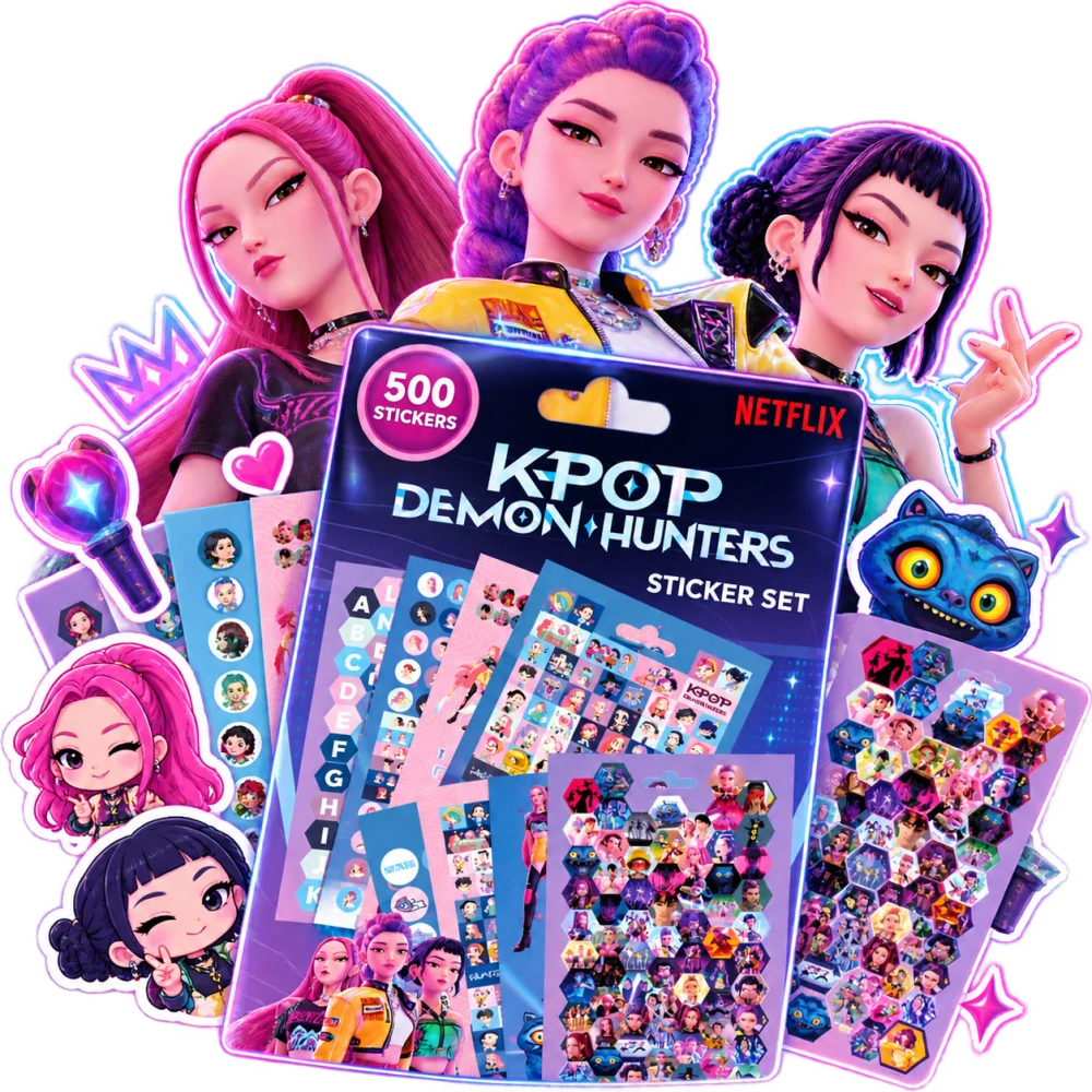 K-pop Demon Hunters set samolepek 500 ks