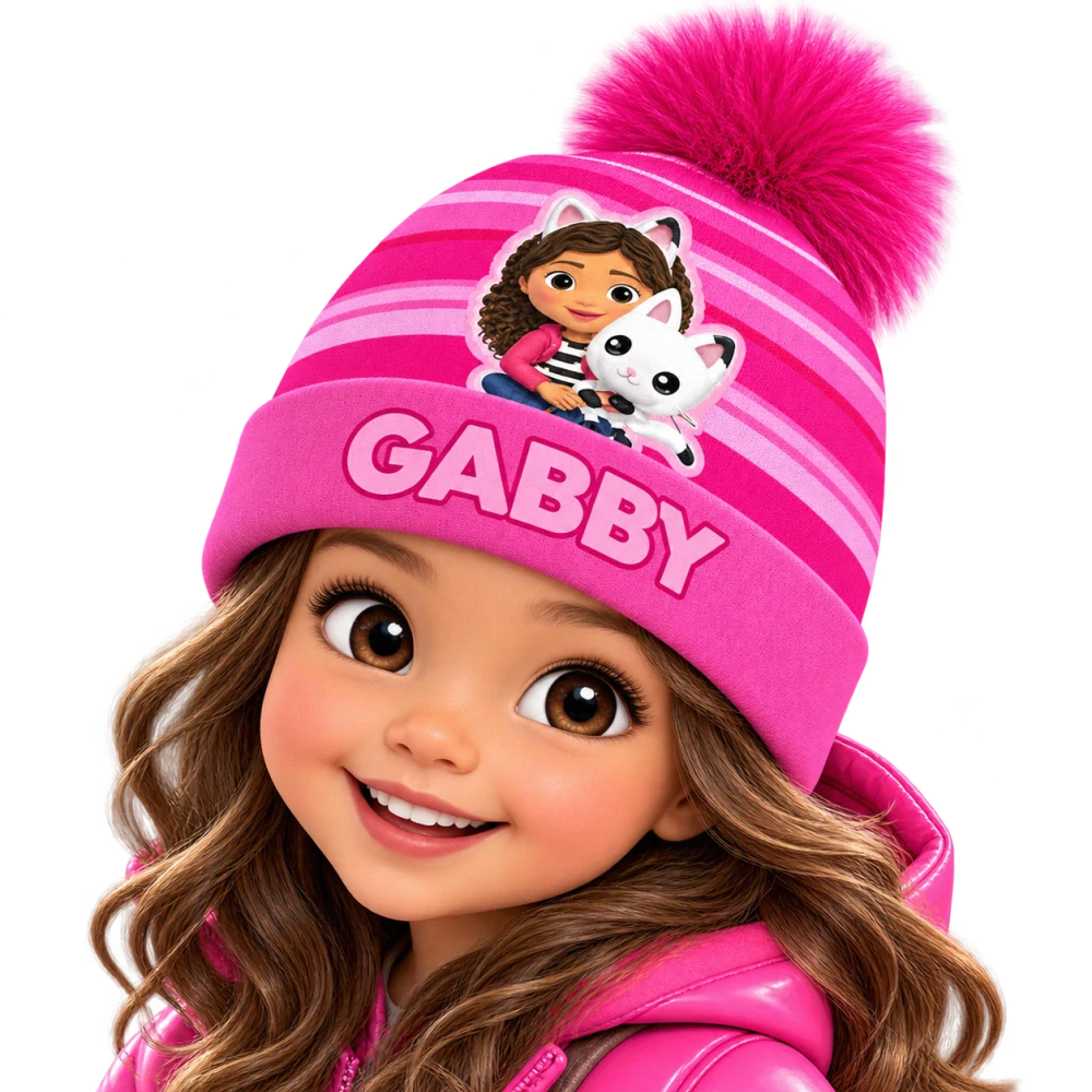 ZIMNÍ ČEPICE Gabbys Dollhouse-BALENÍ 6 kusů
