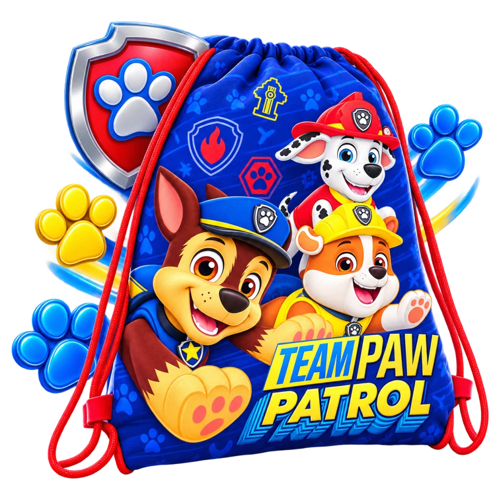 SÁČEK NA CVIČKY PAW PATROL-BALENÍ 9 kusů