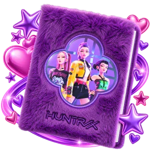 K-pop Demon Hunters blok plyšový A5 (Huntrix) DPL6