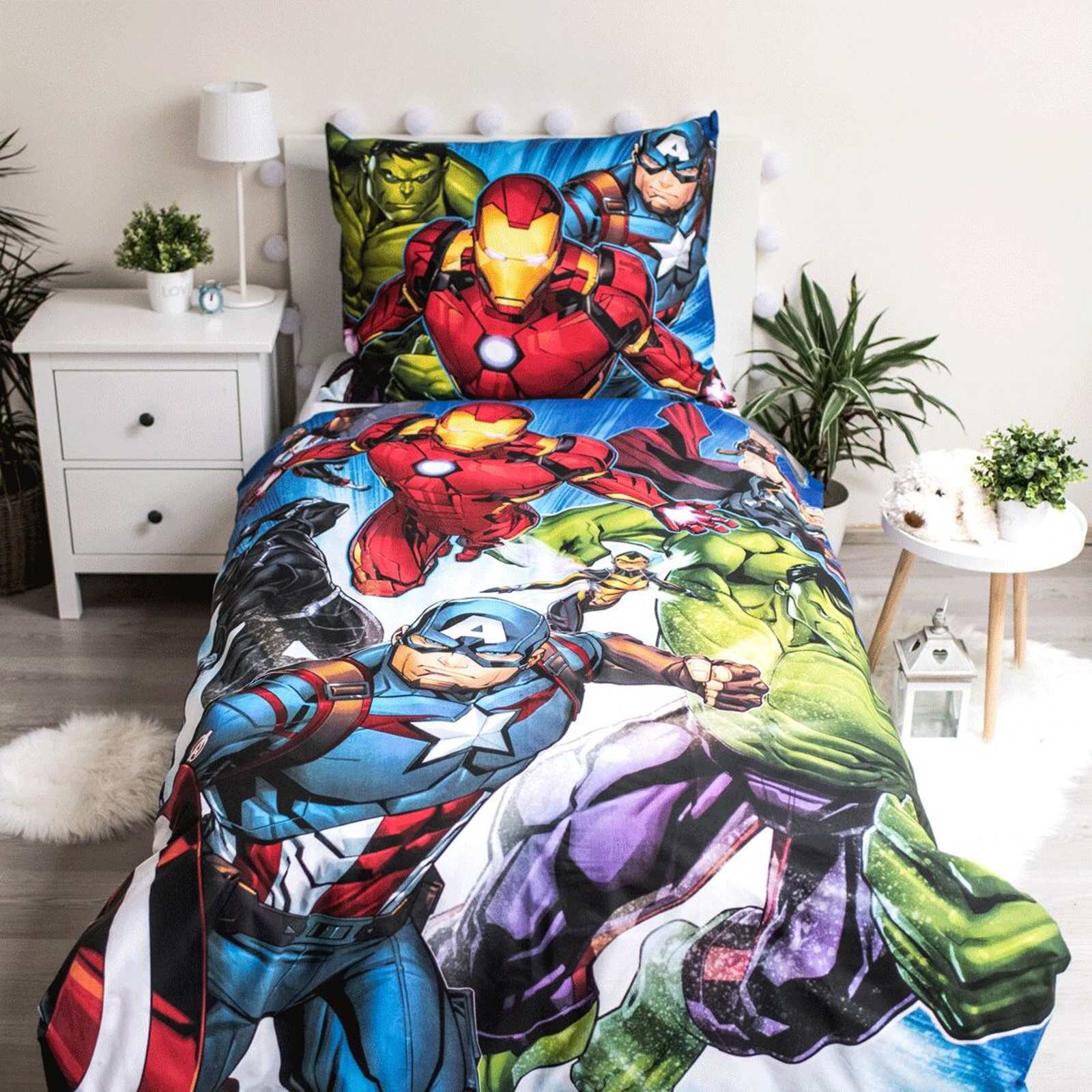 JERRY FABRICS Povlečení Avengers Brands 02 140/200, 70/90
