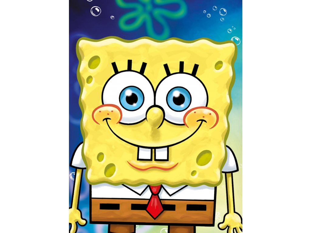 CARBOTEX DĚTSKÁ DEKA VESELÝ SPONGE BOB 110X140 CM 