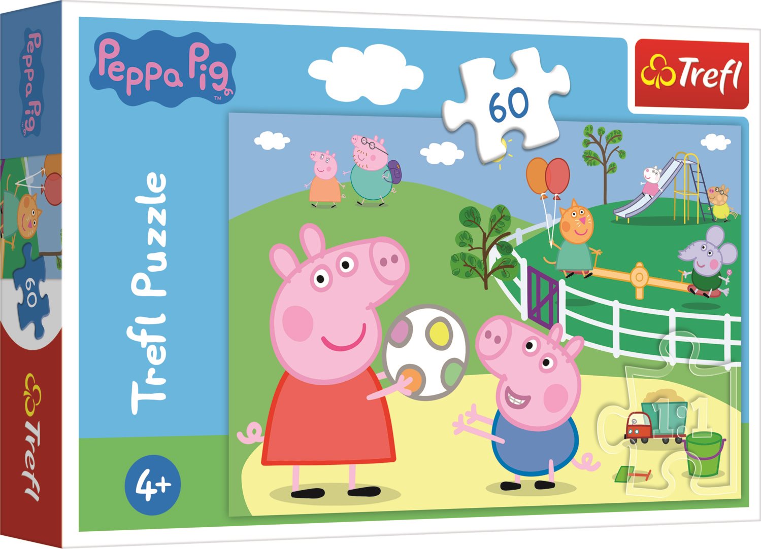 PUZZLE Prasátko Peppa: Zábava s přáteli 60 dílků