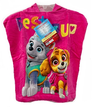DÍVČÍ PONČO-ŽUPÁNEK PAW PATROL