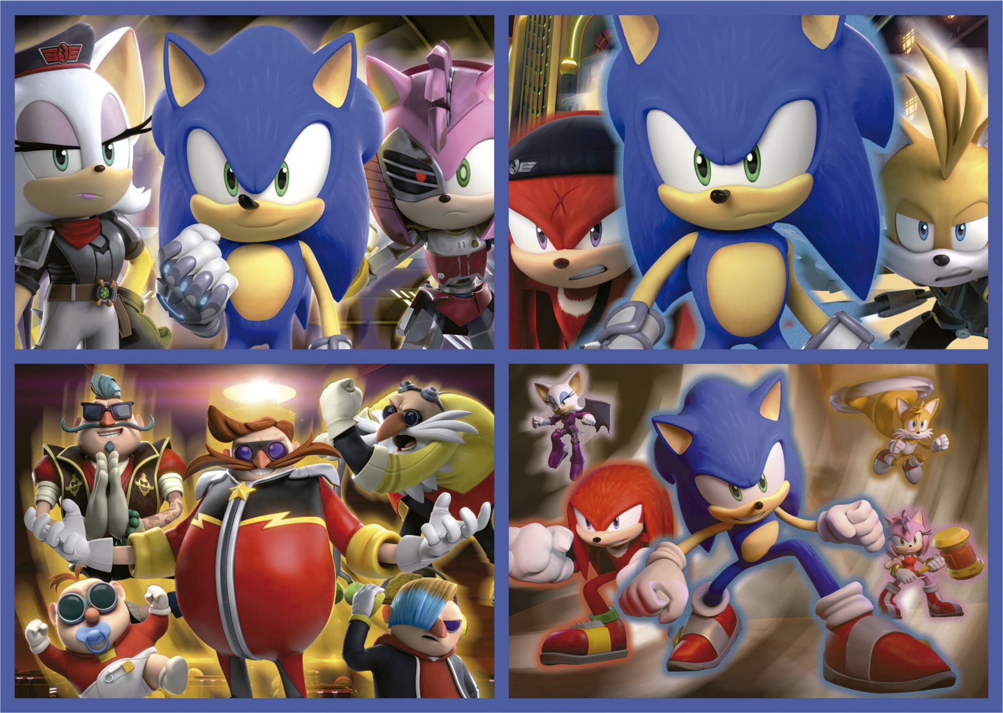 SVÍTÍCÍ PUZZLE SONIC Prime 4v1 (50,80,100,150 dílků)