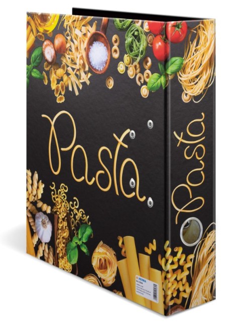 DESIGNOVÝ PÁKOVÝ POŘADAČ A4 7CM KARTON MOTIV - TĚSTOVINY(PASTA)