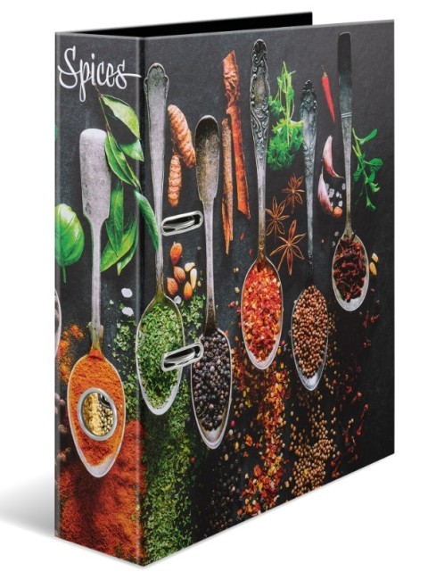 DESIGNOVÝ PÁKOVÝ POŘADAČ A4 7CM KARTON MOTIV - KOŘENÍ