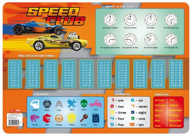 JÍDELNÍ PODLOŽKA - PROSTÍRÁNÍ HOT WHEELS