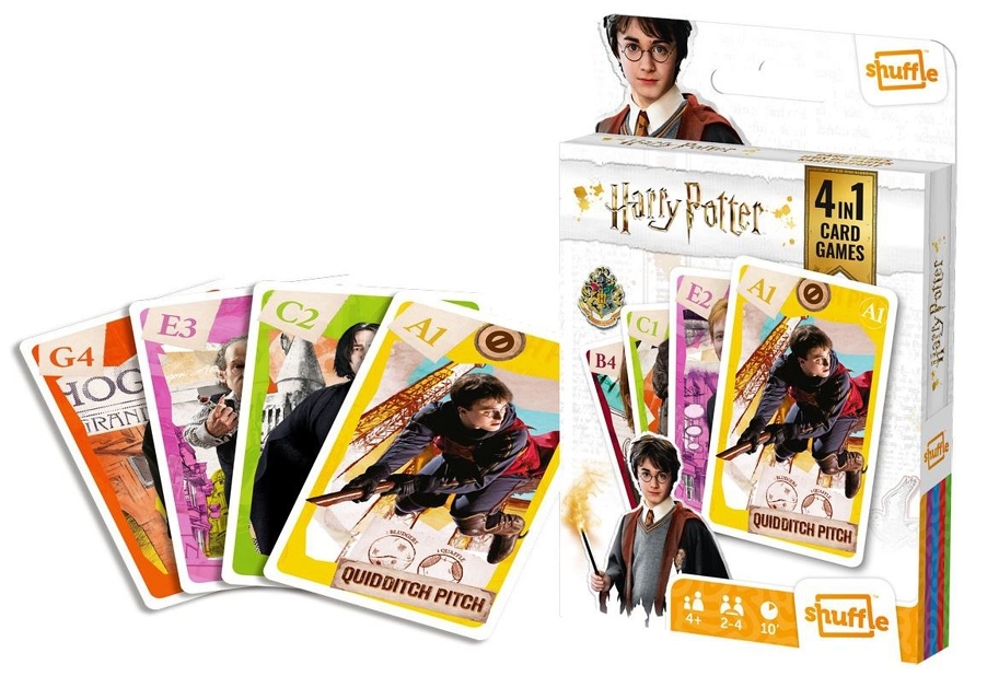  SHUFFLE KARTY HARRY POTTER 4 V 1