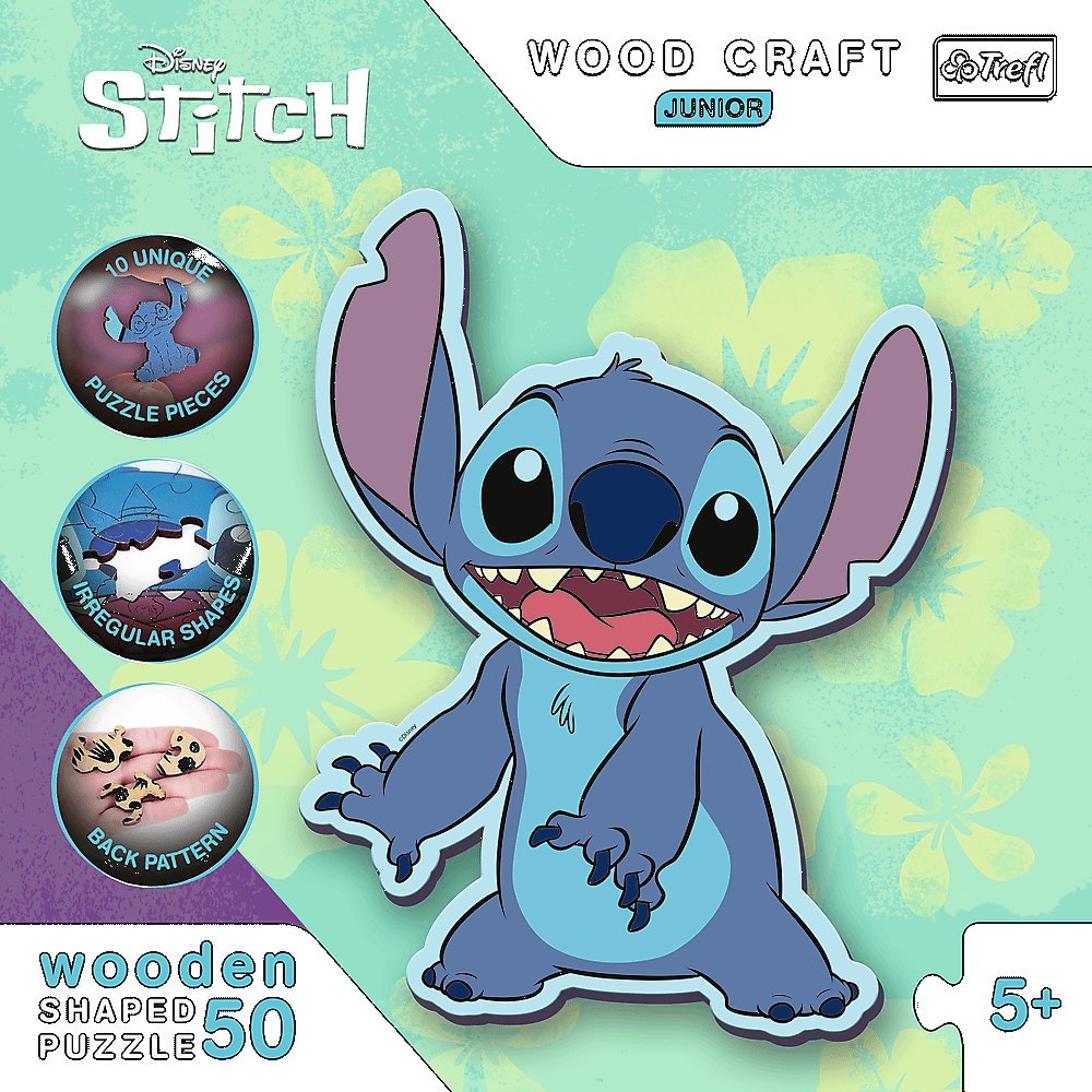 TREFL Wood Craft Junior puzzle Lilo & Stitch 50 dílků