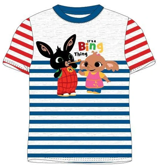 CHLAPECKÉ TRIČKO ZAJÍČEK BING proužek