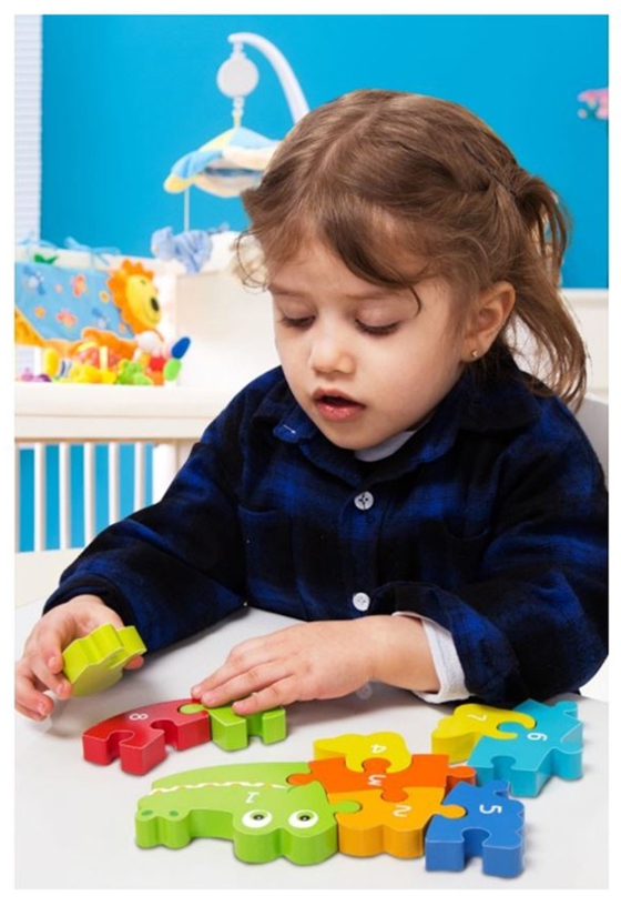 WOODEN TOYS SKLÁDAČKA DLE ČÍSEL HOUSENKA