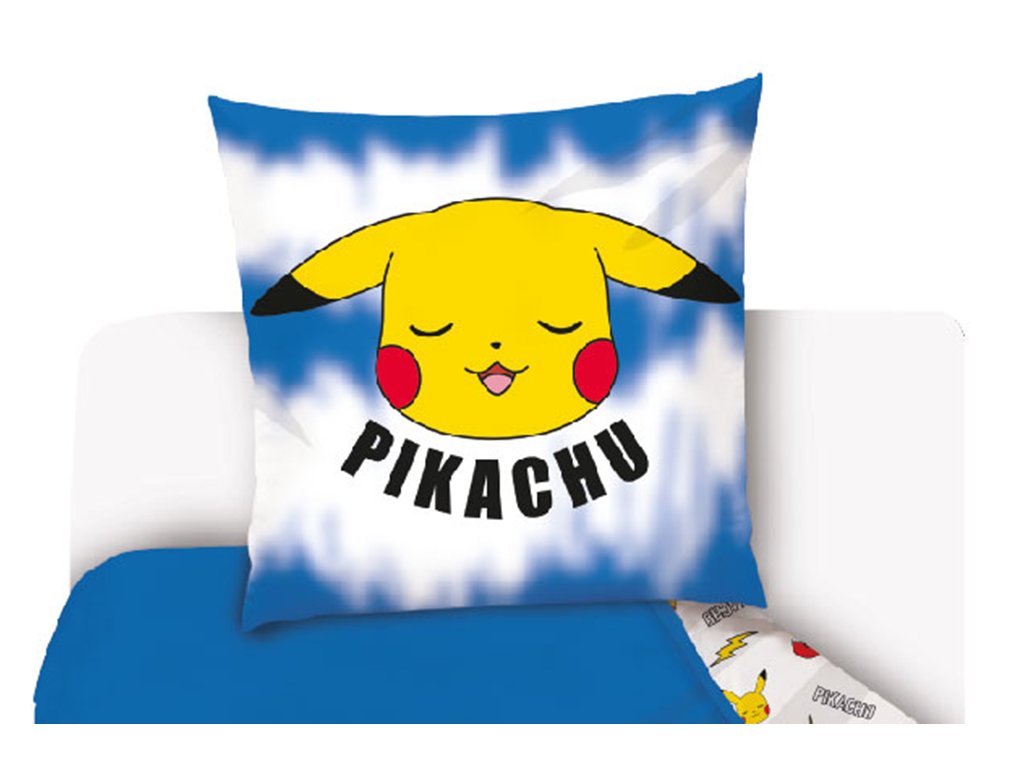 CARBOTEX  DĚTSKÉ POVLEČENÍ POKÉMON UNAVENÝ PIKACHU 140x200,70x90 cm