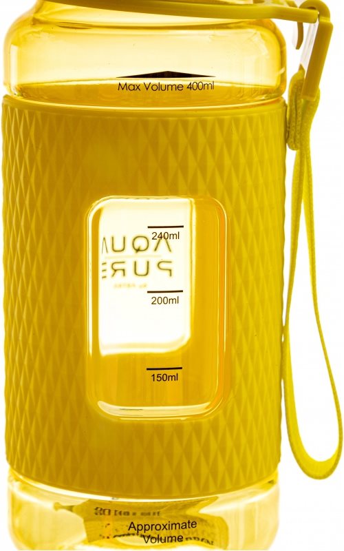 ASTRA Zdravá láhev na vodu Aqua Pure 400ml žlutá