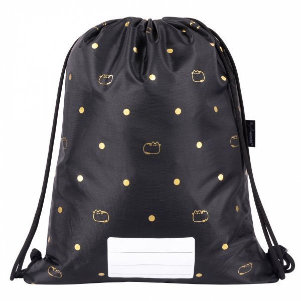 SÁČEK NA PŘEZŮVKY/BATŮŽEK PUSHEEN GOLD, ROZMĚRY: 43 X 32 CM