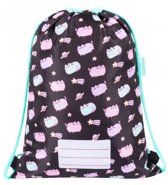 SÁČEK NA PŘEZŮVKY/BATŮŽEK PUSHEEN PASTEL, ROZMĚRY: 43 X 32 CM