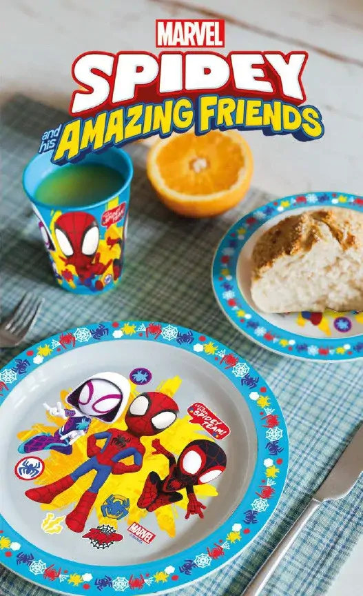 Jídelní sada s pohárkem Marvel Spidey