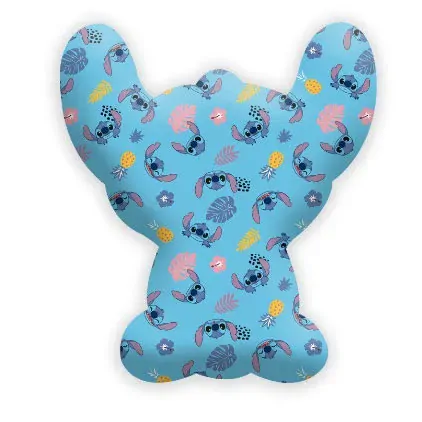 Tvarovaný polštář Disney Stitch modrý velur 35 cm