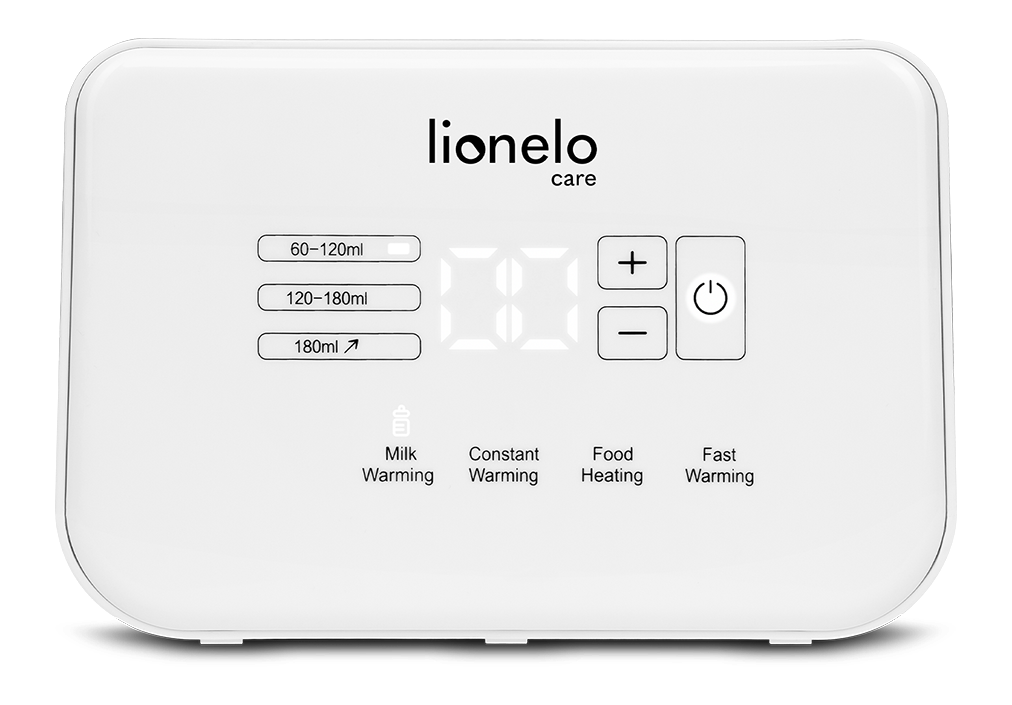 LIONELO Dvojitý ohřívač lahví 6v1 Thermup Double White (vhodný pro dvojčata)