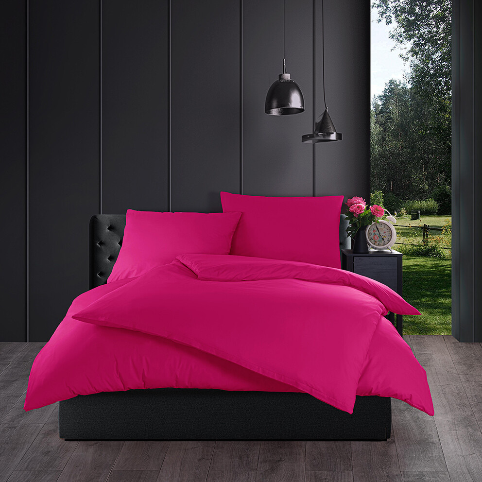 Bavlněné povlečení Color Fuchsiové