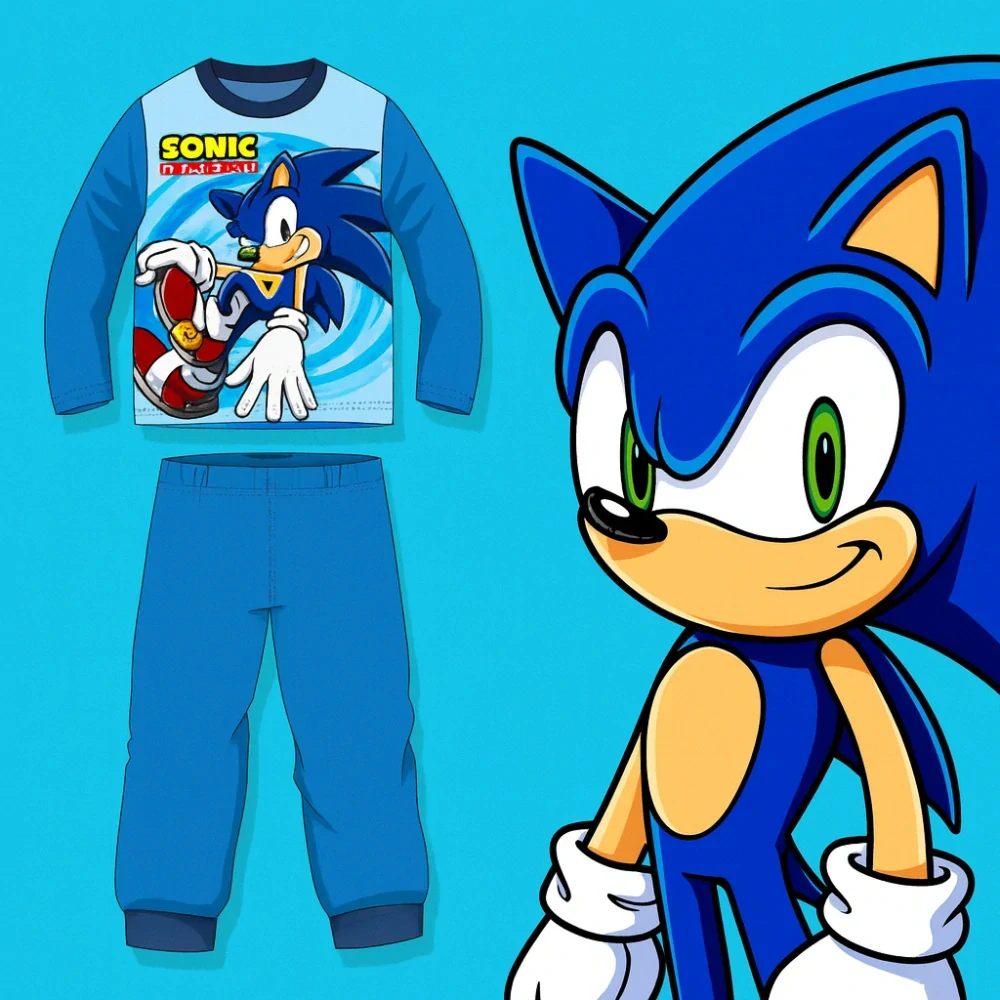 CHLAPECKÉ PYŽAMO SONIC světle modré