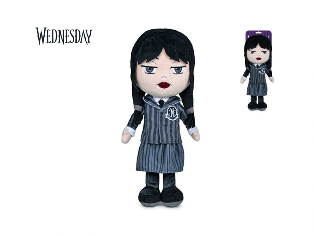 Wednesday plyšová 32 cm v uniformě 0m+